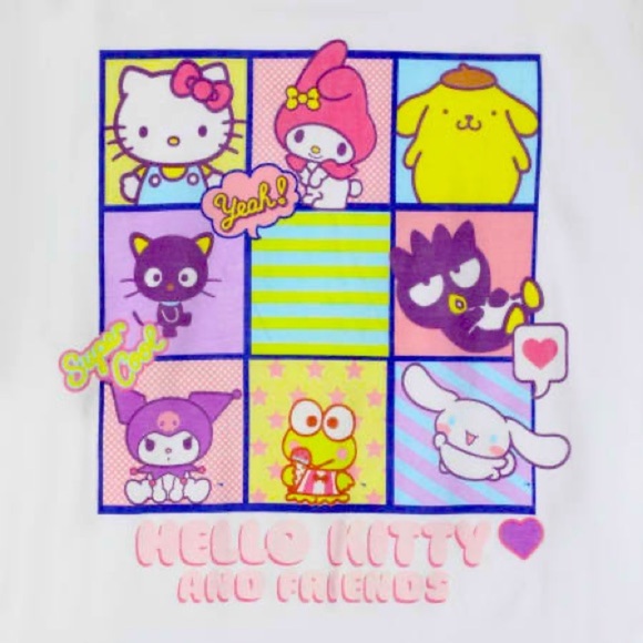 Hello Kitty And Friends® Grid Graphic Tee - Picture 2 of 3